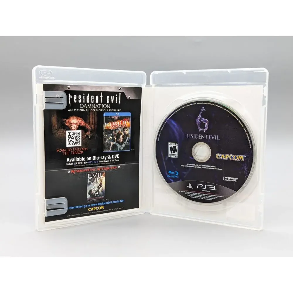 Resident Evil 6 PlayStation 3 PS3 Video Game Clean Tested